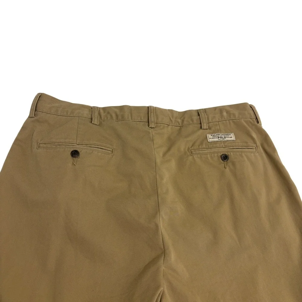 Polo Ralph Lauren Prospect Pant Mens 36W x 29L Tan Khaki Chino Cotton Twill
